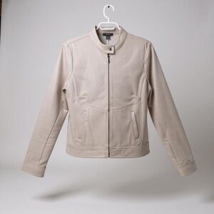 Motto style stretch white jacket